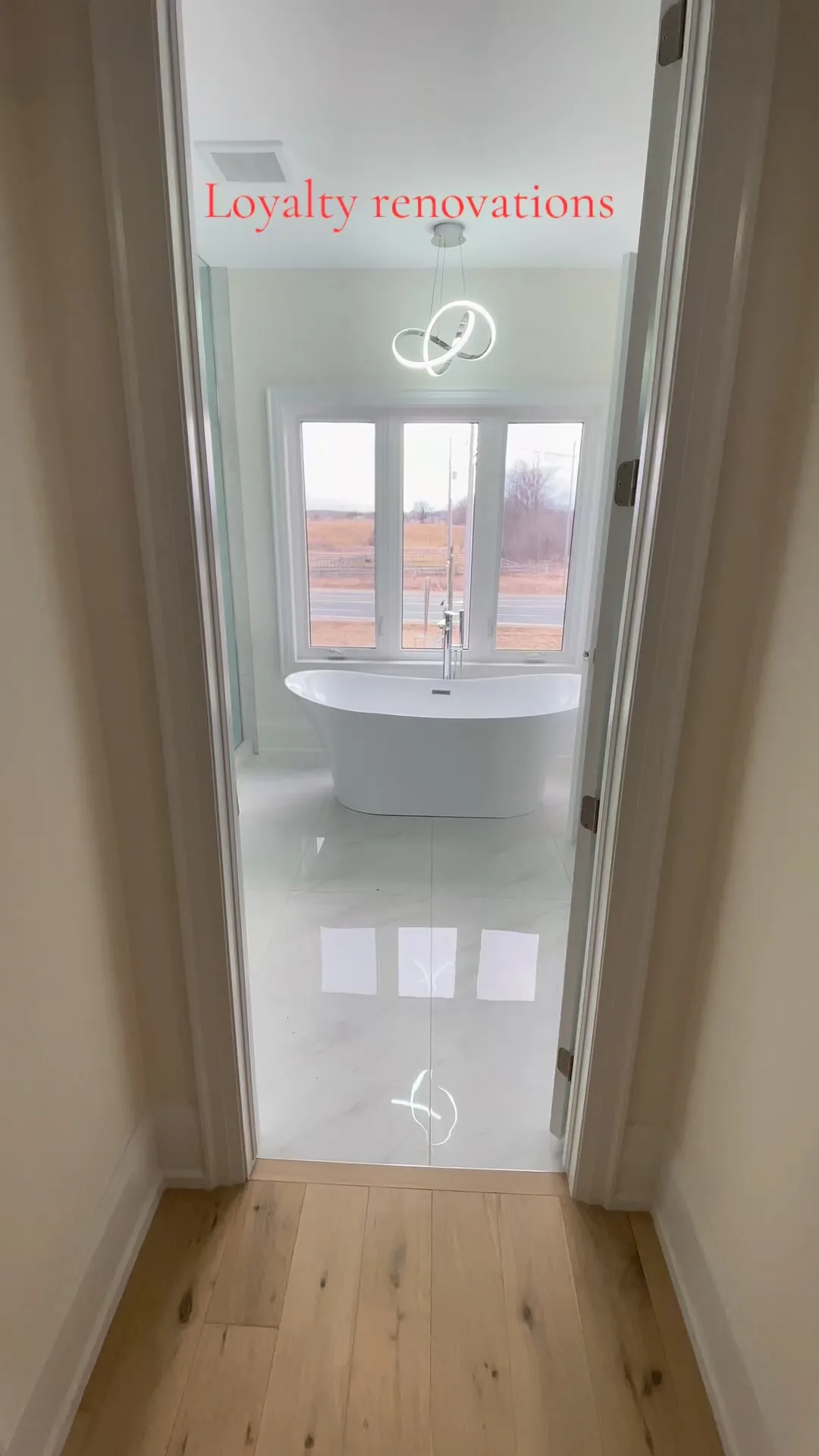 Bathroom renovation project