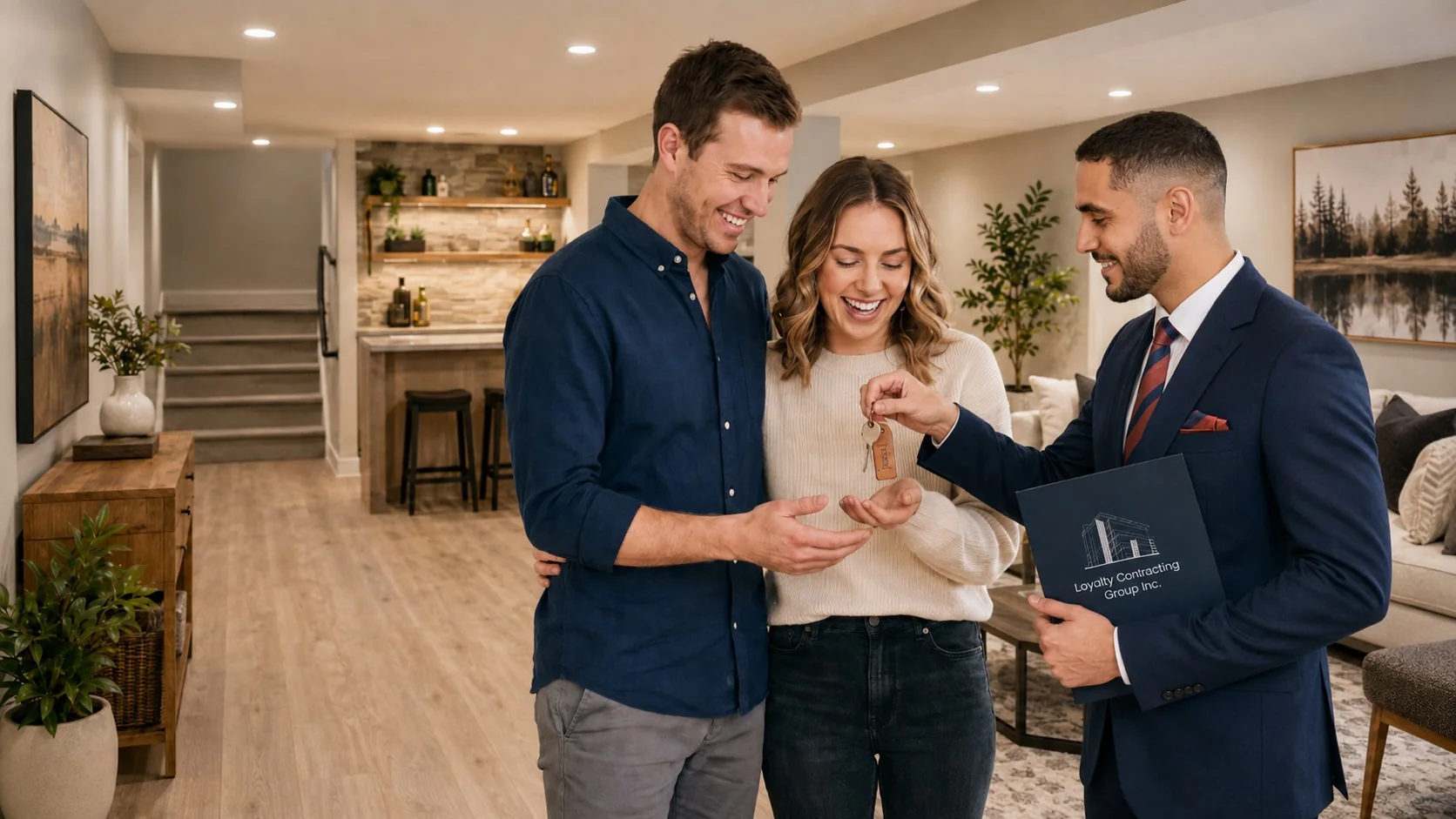Happy home buyer